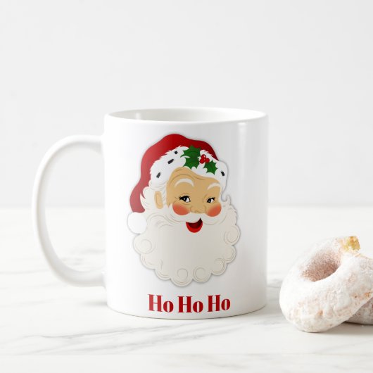 kerstman koffiemok (Met donut)