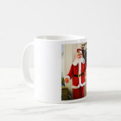kerstman koffiemok (Voorkant links)