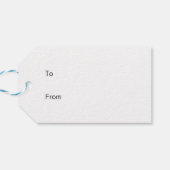 Kerstman Koffietijd Cadeaulabel (Achterkant Horizontaal)