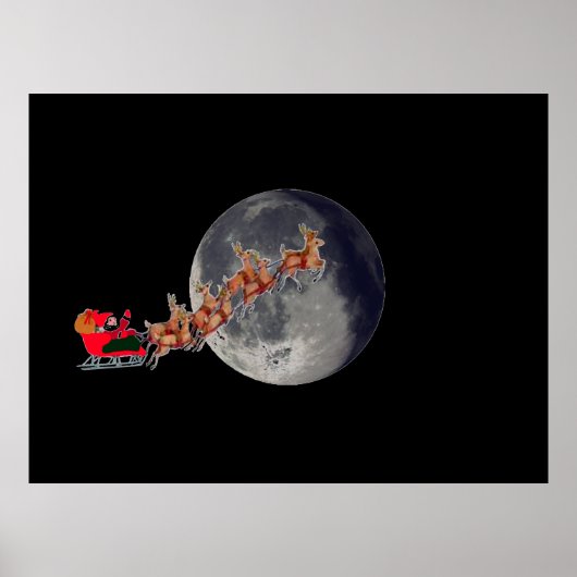 Kerstman komt naar het dorp Poster (Voorkant)