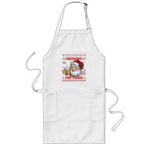Kerstman Koppel Kerst Drinken Lang Schort
