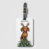 Kerstman Korthals Bagagelabel (Voorkant (verticaal))