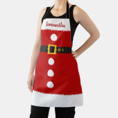 Kerstman kostuum Elf aangepaste naam Kerstmis Schort (Insitu)