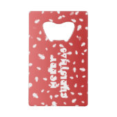 Kerstman Kredietkaart Flessenopener (Voorkant)