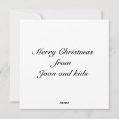 Kerstman Kubisme Feestdagenkaart (Achterkant)