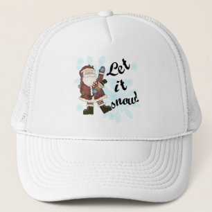 Kerstman Laat het Sneeuw T-shirts en geschenken Trucker Pet