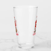 Kerstman leest glas (Links)
