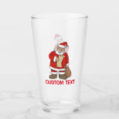 Kerstman leest glas (Voorkant)