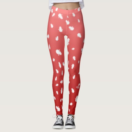 Kerstman Leggings (Voorkant)