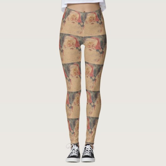 kerstman leggings (Voorkant)