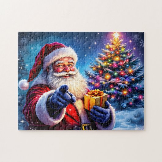 Kerstman Legpuzzel (Horizontaal)