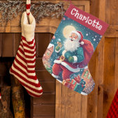 Kerstman levert Cadeaus | Kinder naam Kleine Kerstsok