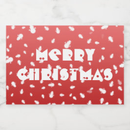 Kerstman Likeurfles Etiket