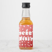 Kerstman Likeurfles Etiket (Voorkant)