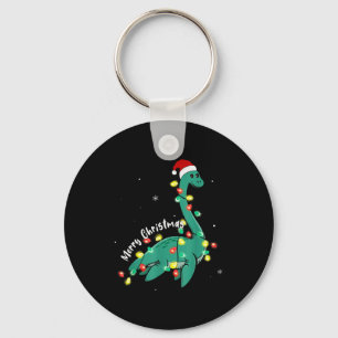 Kerstman Loch Ness Monster Kerst Nessie Jongens Me Sleutelhanger