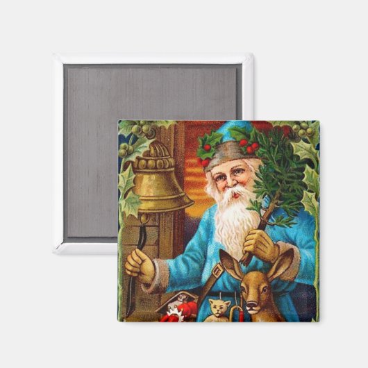 Kerstman luiden in kerst magneet (Voorkant / Achterkant)