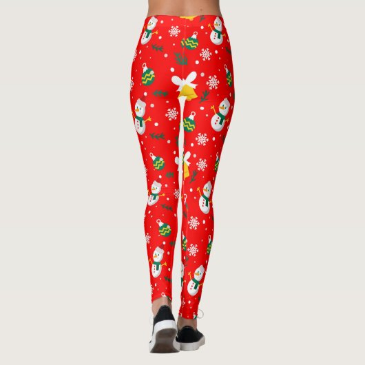 Kerstman, Mannen, vrouwen en Kinderen, het kerstde Leggings (Achterkant)