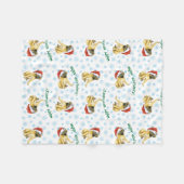 Kerstman Mastiff Fleece Deken (Voorkant (Horizontaal))