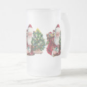  kerstman matglas bierpul (Voorkant rechts)