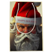 Kerstman Medium Cadeautas (Voorkant)