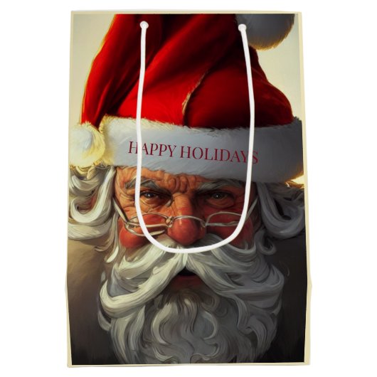 Kerstman Medium Cadeautas (Achterkant)