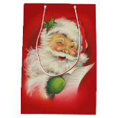 kerstman medium cadeauzakje (Achterkant)