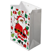 kerstman medium cadeauzakje (Voorkant Gekanteld)