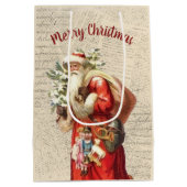 kerstman medium cadeauzakje (Achterkant)