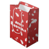 Kerstman Medium Cadeauzakje (Voorkant Gekanteld)