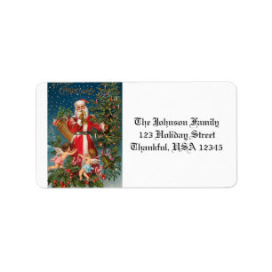  Kerstman met Angels Etiket