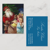  Kerstman met Angels Visitekaartje (Voorkant / Achterkant)