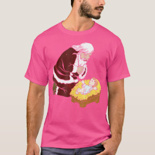 Kerstman met Baby Jesus Geweldige kerstcadeau T-shirt