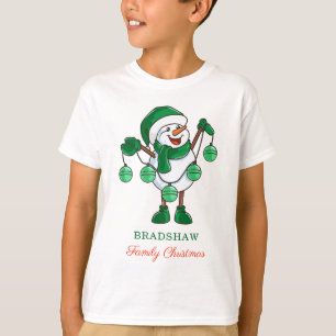 Kerstman met Baubles Family Matching T-shirt