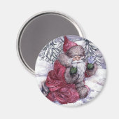 KERSTMAN MET BLUEBIRD MAGNEET (Voorkant / Achterkant)