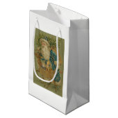 kerstman met boom klein cadeauzakje (Voorkant Gekanteld)