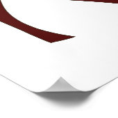 Kerstman Met boomvertakkingen Poster (Hoek)