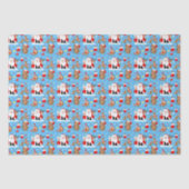 Kerstman met bosdieren tissuepapier (Voorkant)