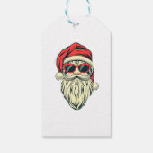 kerstman met bril cadeaulabel (Achterkant)