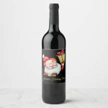 Kerstman met cadeau voor kerstmis