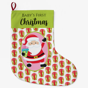 Kerstman Met Cadeaus Grote Kerstsok