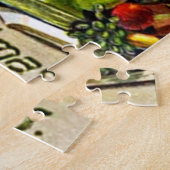 Kerstman met cadeaus legpuzzel (Zijkant)