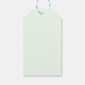 Kerstman met champagnefles cadeaulabel (Achterkant)