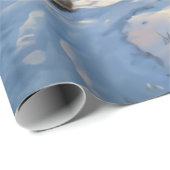 Kerstman met één paard Sleigh Cadeaupapier (Rol Hoek)