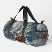 Kerstman met één paard Sleigh Plunjezak (Rechterhoek)