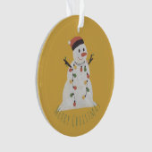 Kerstman met Fairy Lights Ornament (voorkant)