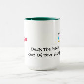 Kerstman met gedecorbeerde antenne-Mok Mok (Midden)