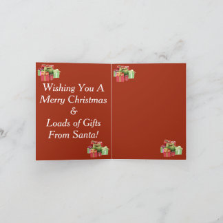 Kerstman Met Geschenken Kaarten Vouwkaarten