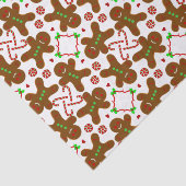 kerstman met gingerbrood, persoonlijk aanpasbaar tissuepapier (Detail)