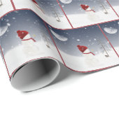 kerstman met Gold Star Cadeaupapier (Rol Hoek)