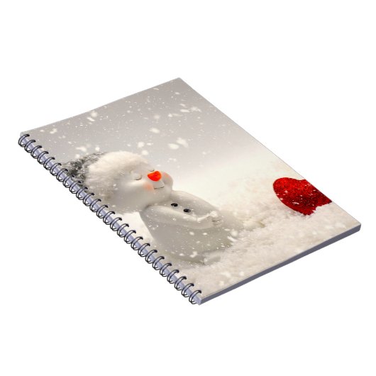 Kerstman met hartverwarmende liefde notitieboek (Rechterzijde)